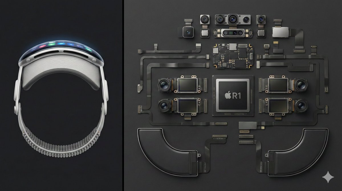 Deconstructed Apple Vision Pro Comparison Photography AI image template preview