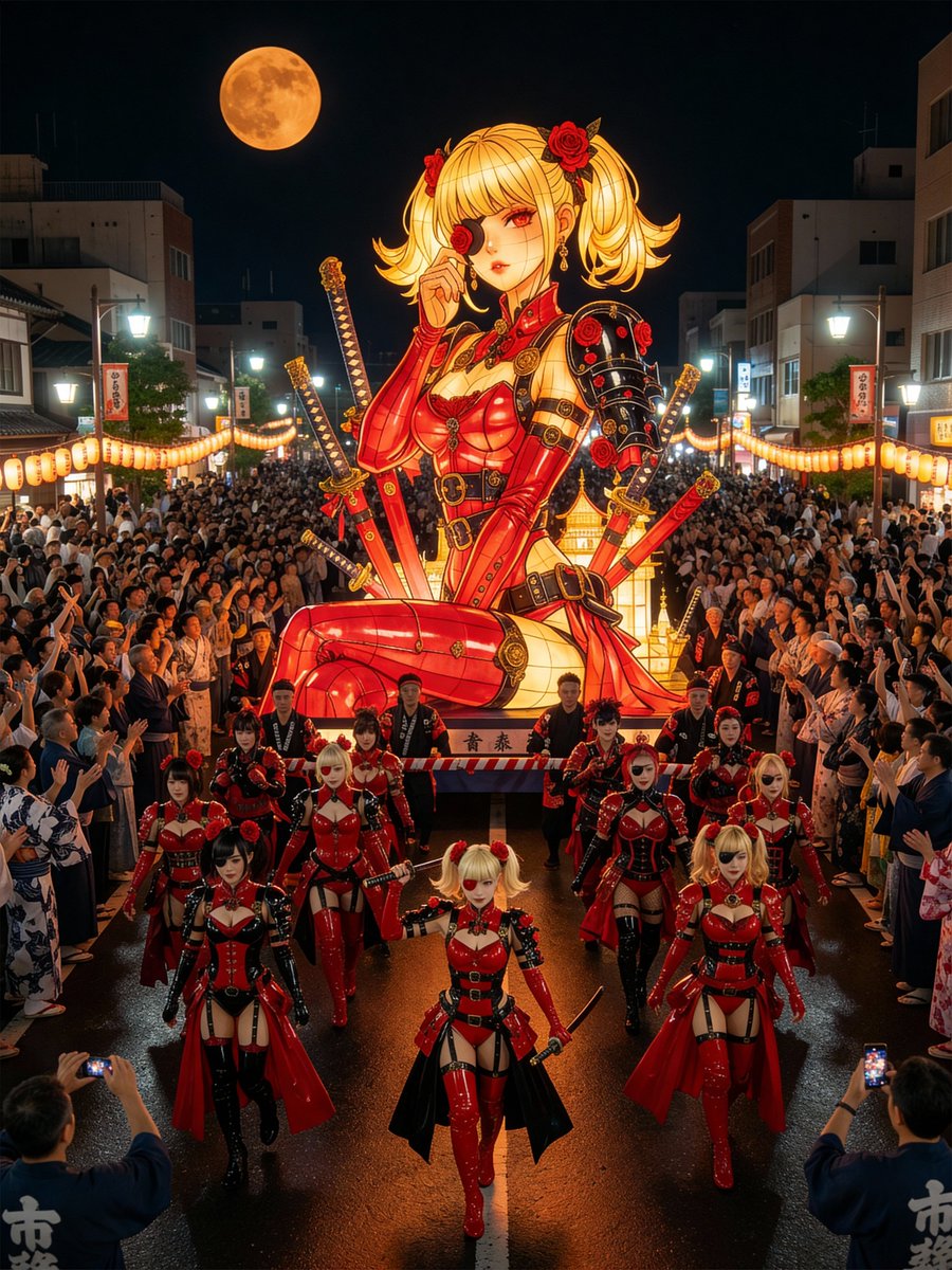 Japanese Festival Mikoshi Float Prompt Template AI image template preview