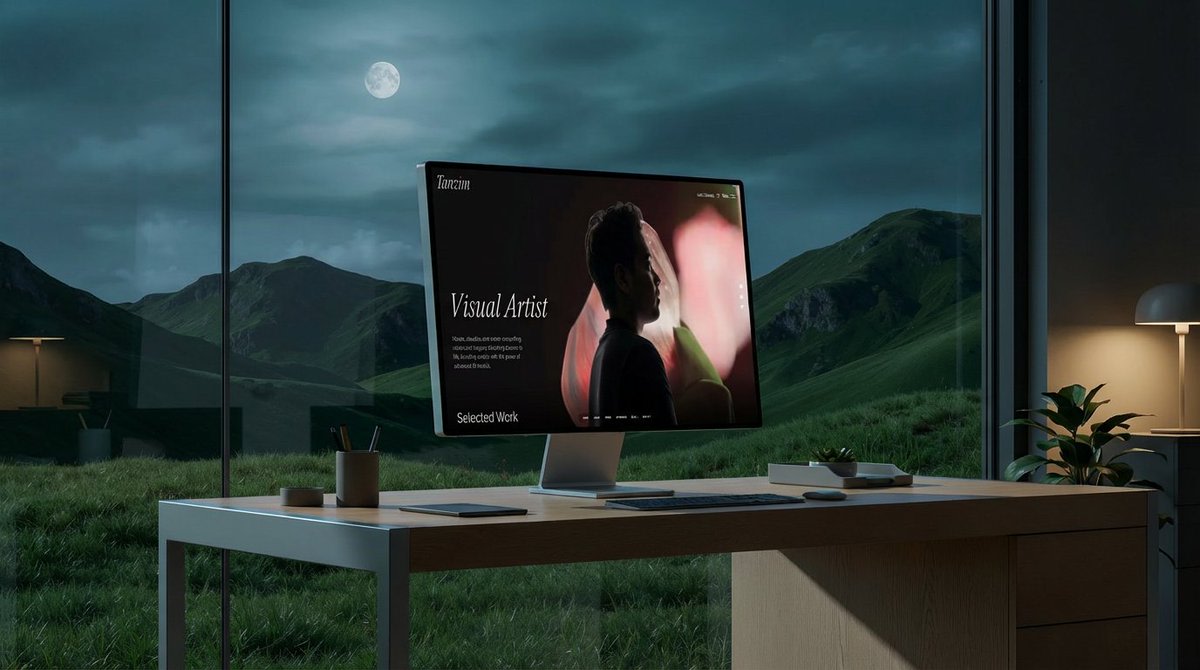 Mockup generation prompt for screen replacement AI image template preview