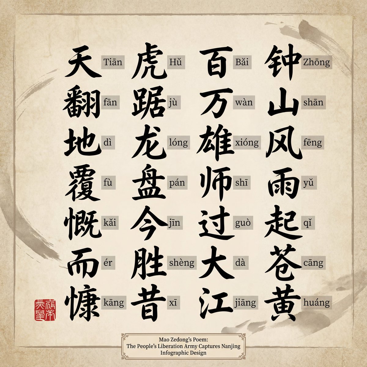 Upscaling to 4K Prompt for Clear Chinese Text AI image template preview