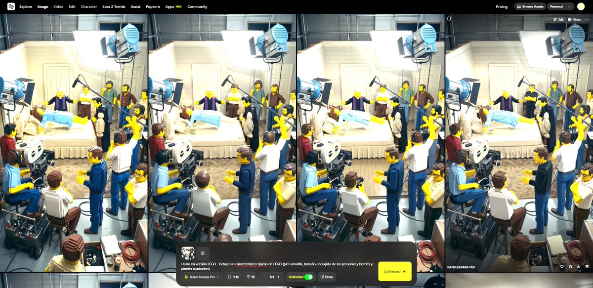Transform Image into LEGO Version AI image template preview