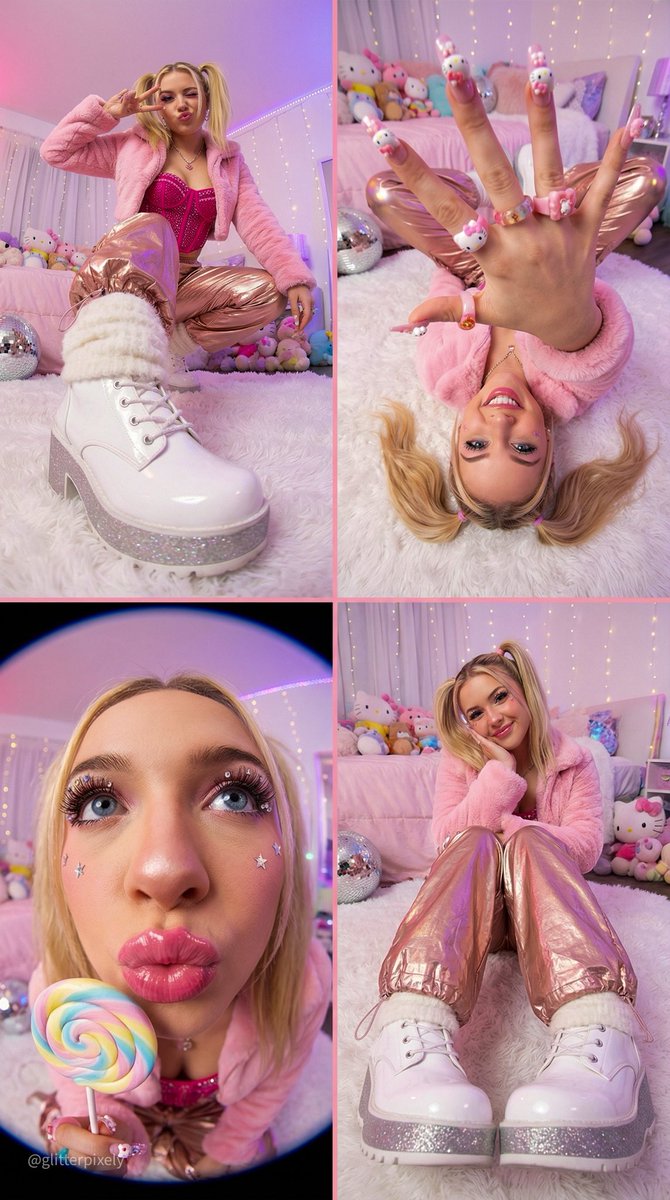 Y2K Kawaii Fashion Editorial Prompt AI image template preview
