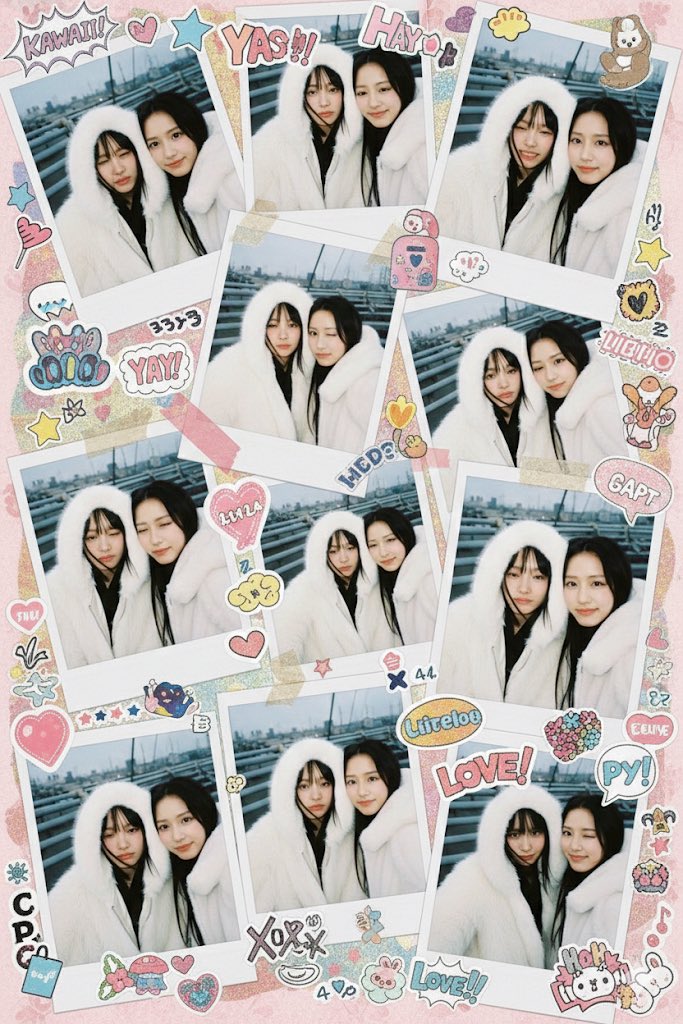 Kawaii Stylebook Collage with Polaroid Effect example 2
