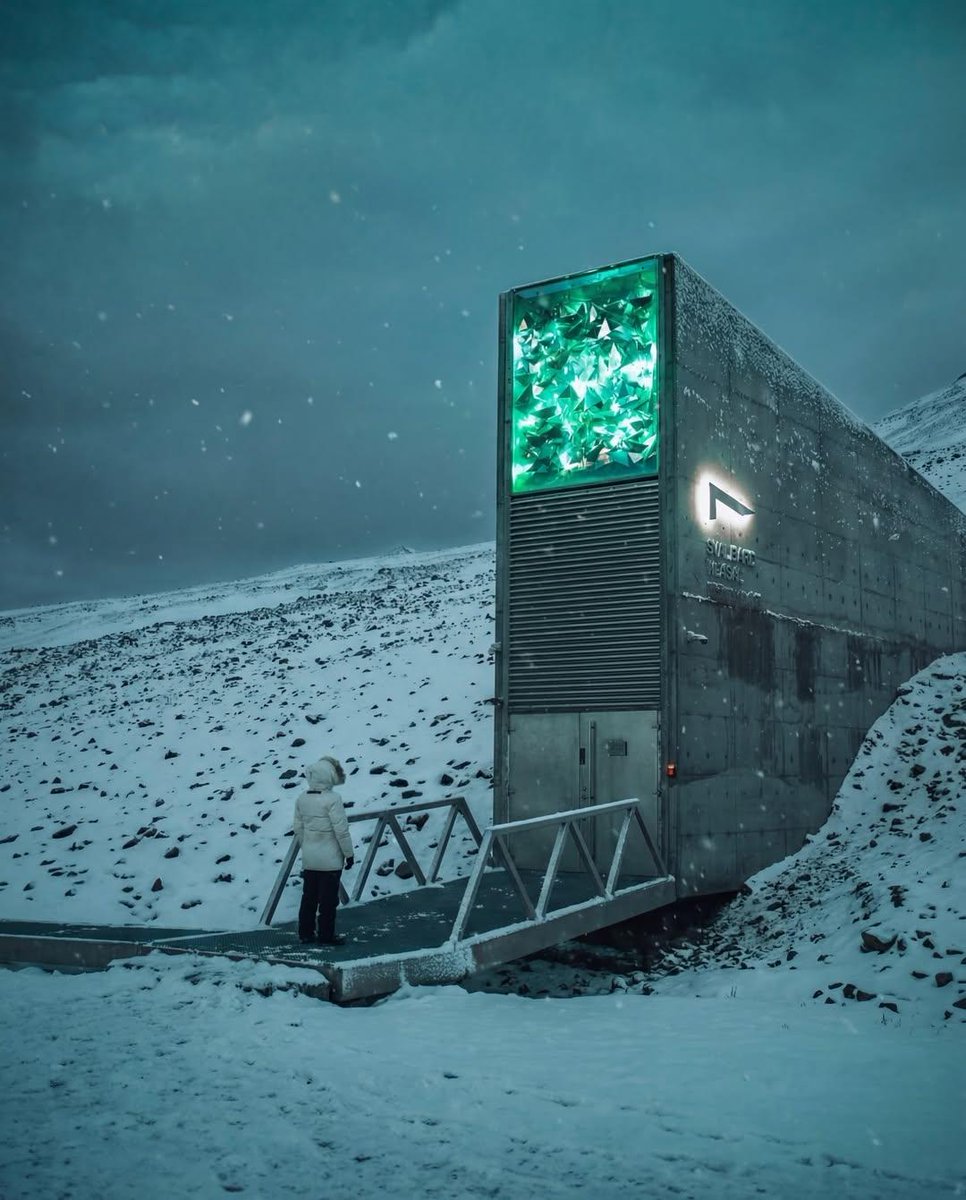 Cinematic Futuristic Winter Landscape AI image template preview