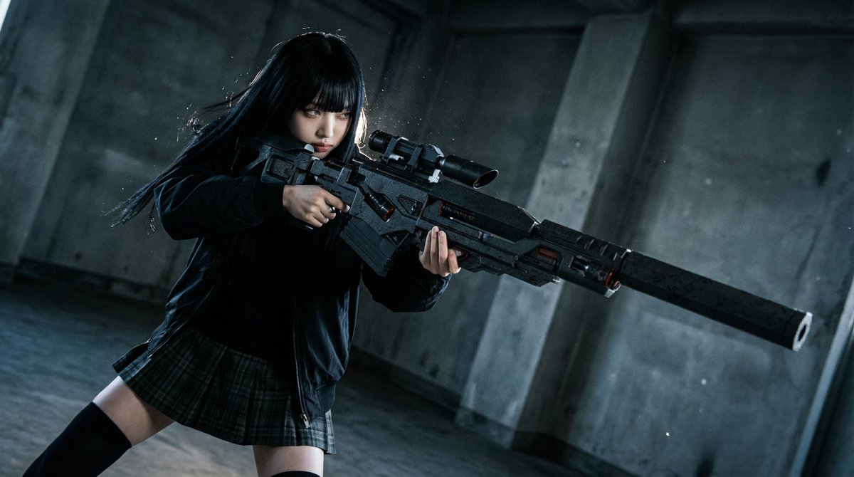 Ultimate Weapon Mastery Cinematic Pose Prompt AI image template preview