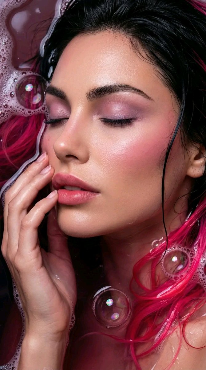 Ethereal Bloom Immersion Macro Portrait Prompt AI image template preview