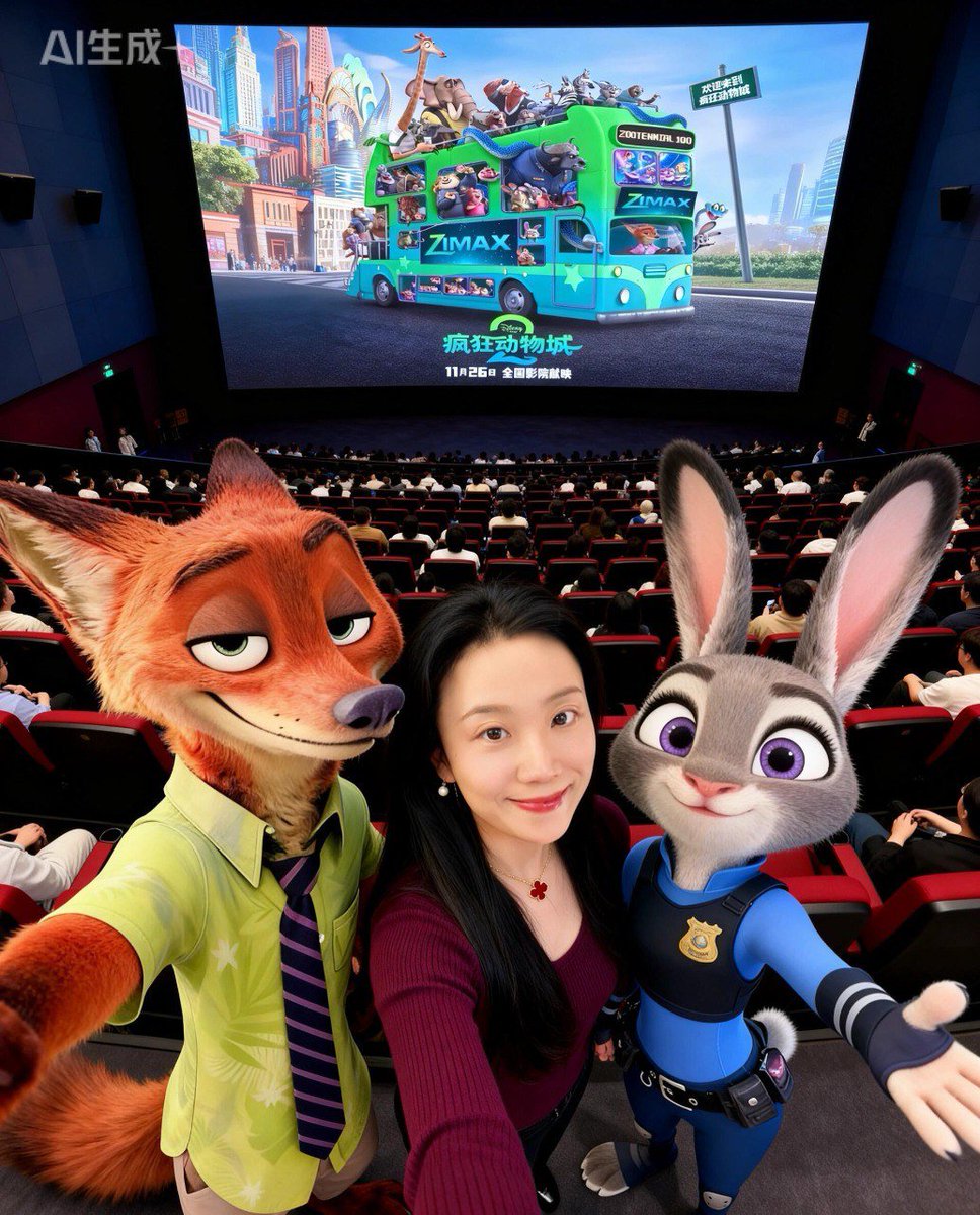 Zootopia Character Photo Prompt AI image template preview