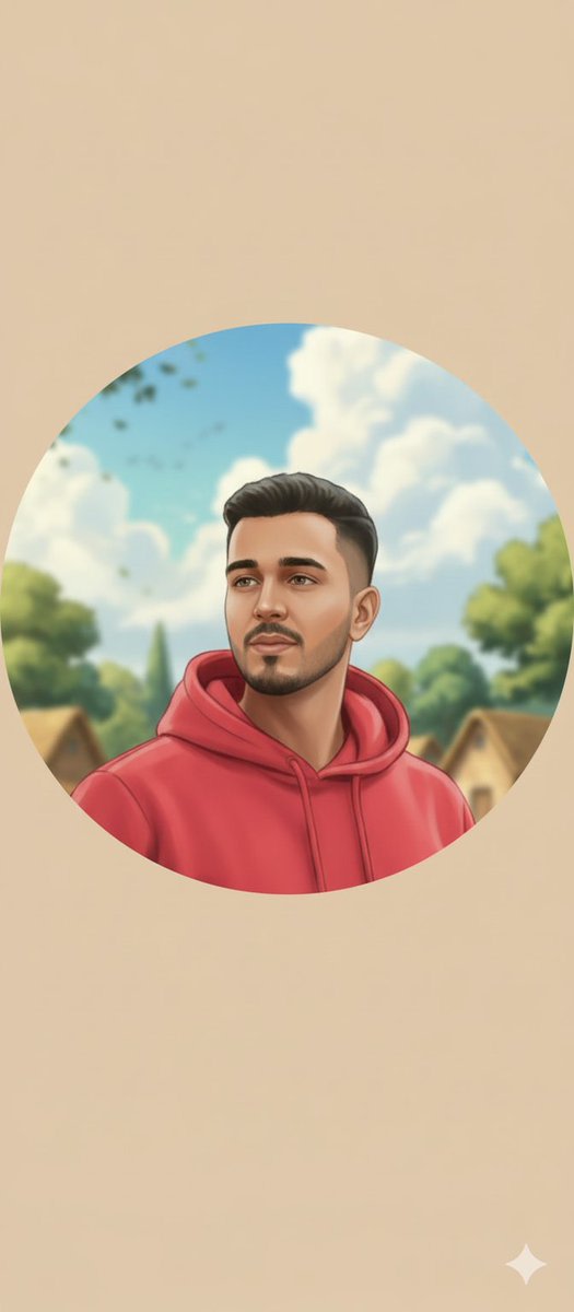 Circular Profile Picture Style Transfer AI image template preview