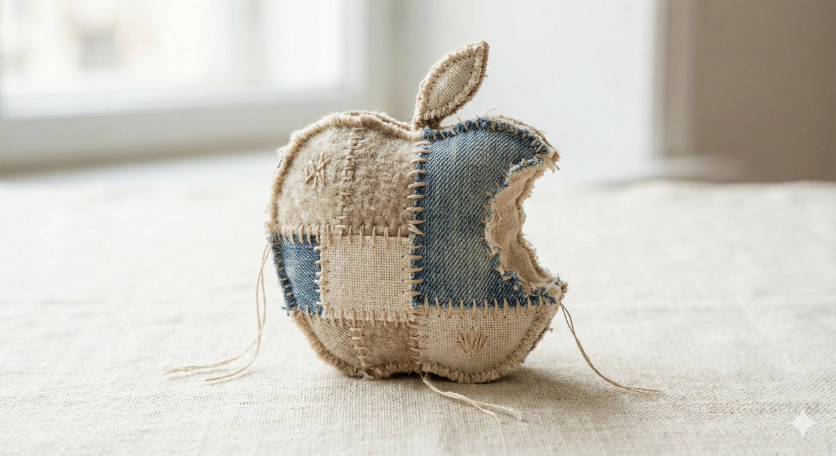 Fabric-Stitched Textile Logo Prompt AI image template preview