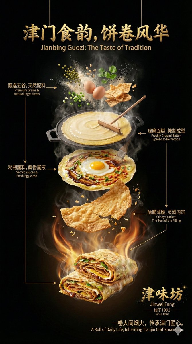 Advanced Commercial Food/Product Poster Template with Vertical Layering example 2