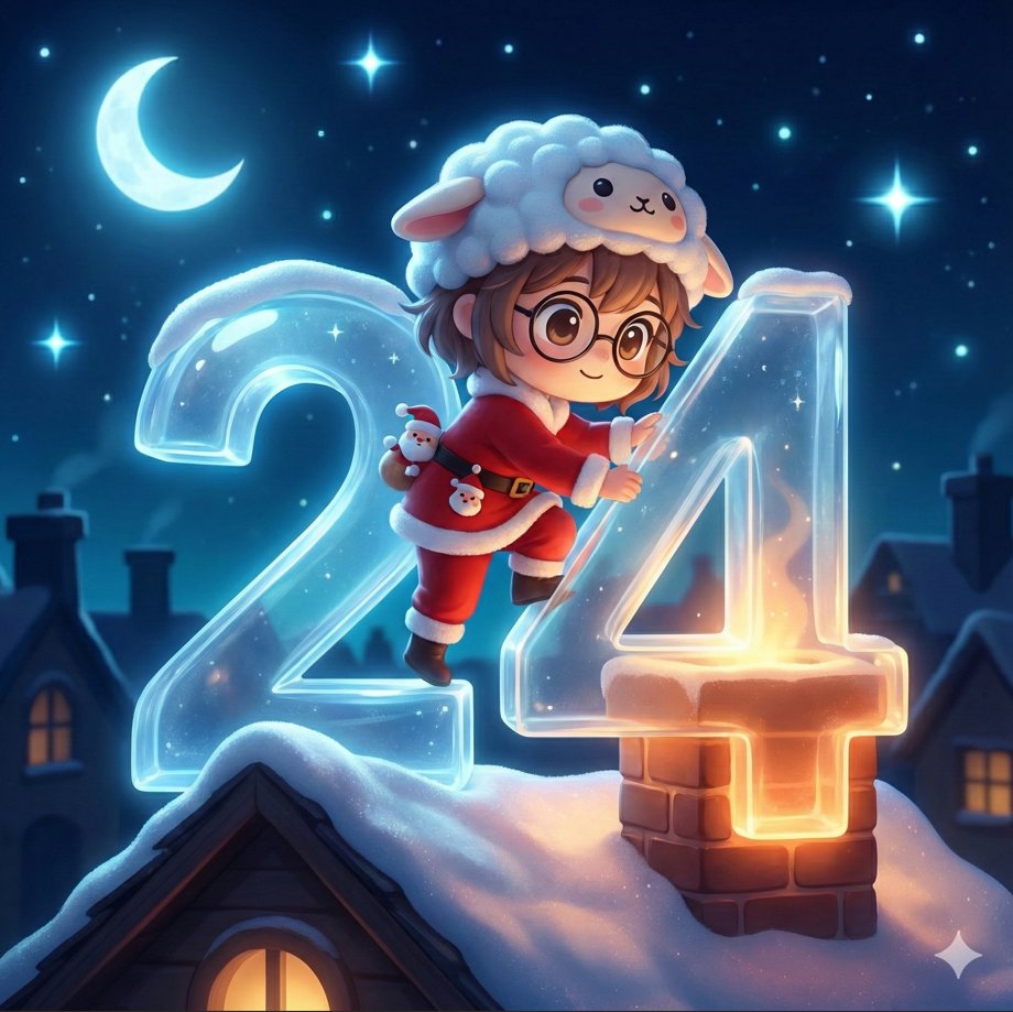 Christmas Advent Calendar Image Generation Prompt AI image template preview
