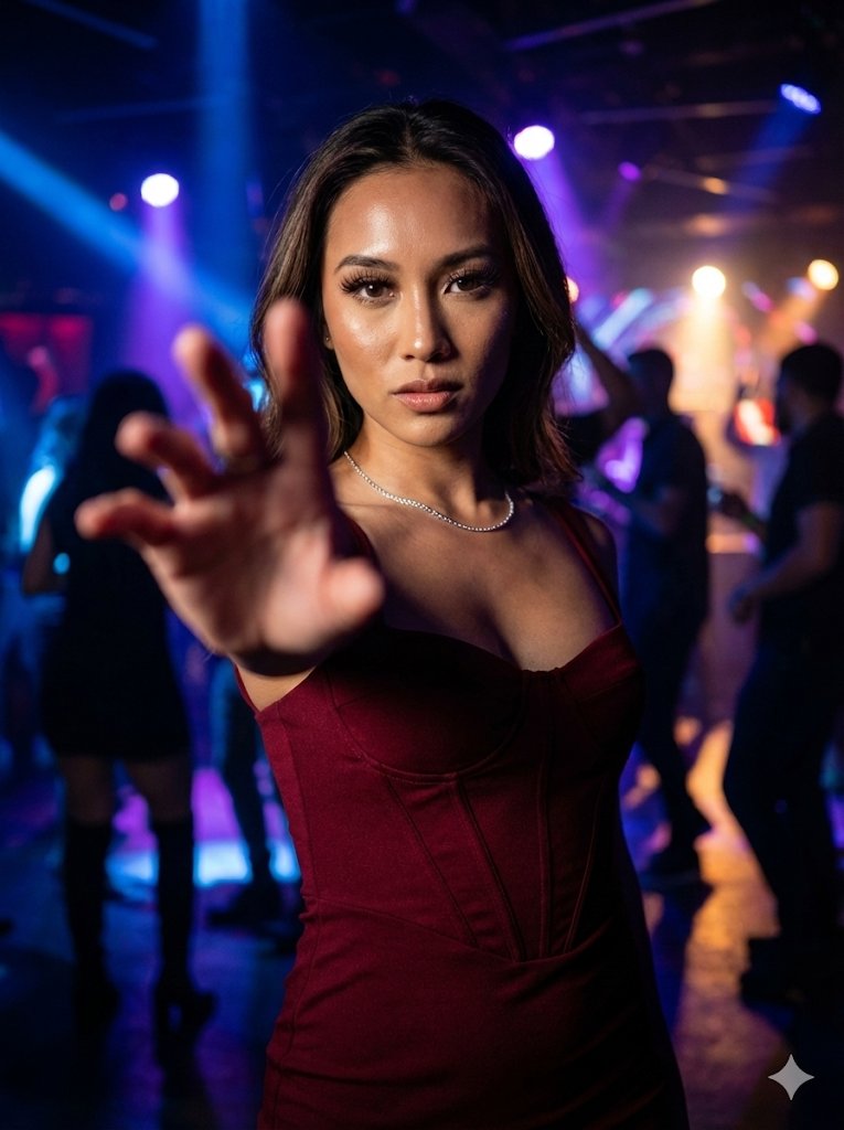 Cinematic Noir Fashion Photography Prompt example 2