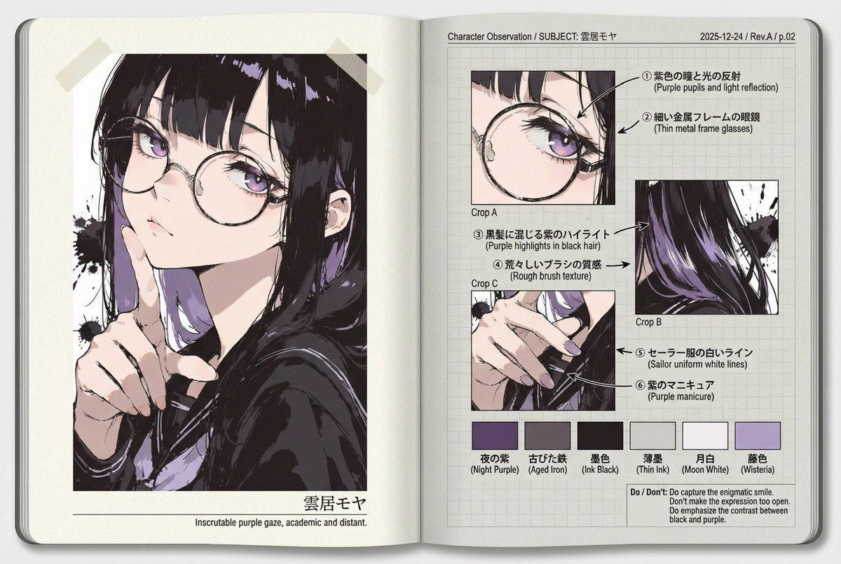 Research Notebook Art Book Template Prompt AI image template preview