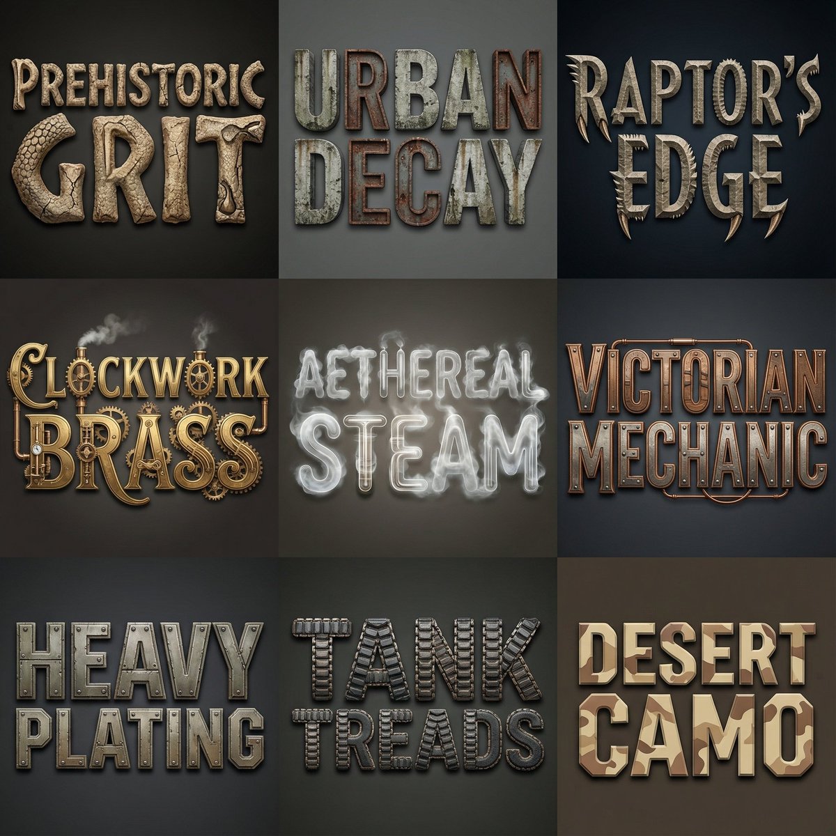 Font Generation Inspired by Uploaded Images AI image template preview