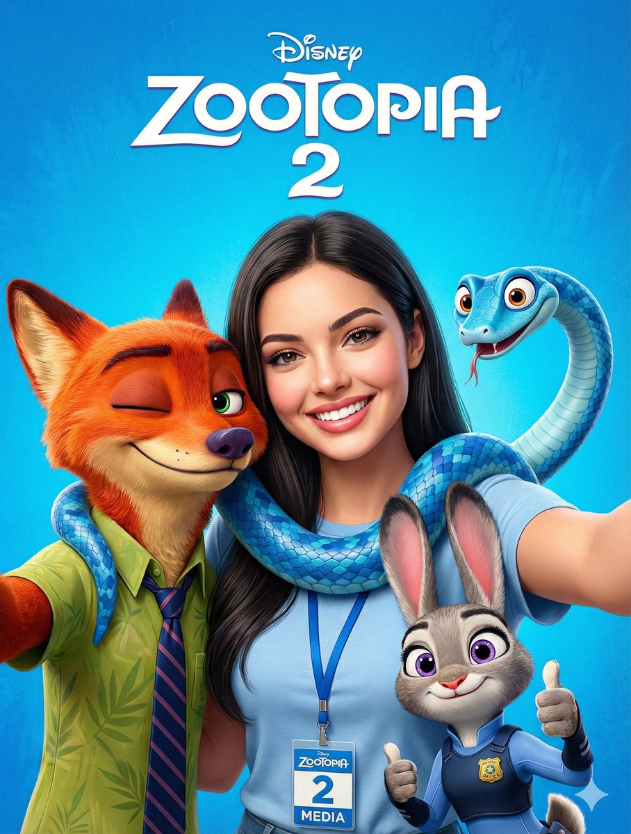 Zootopia 2 Promotional Selfie AI image template preview