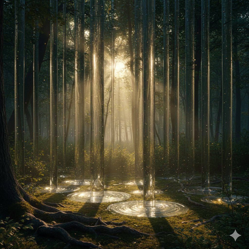 Physically Implausible Light in Forest AI image template preview