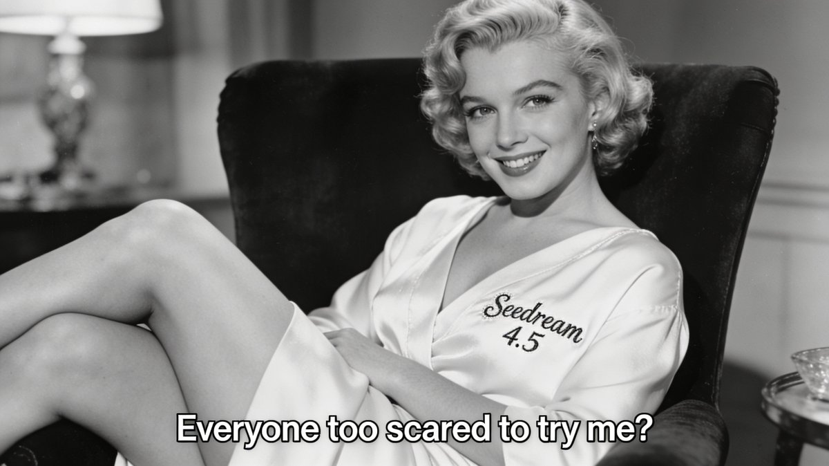 Archival Film Still of a Glamorous Femme Fatale AI image template preview