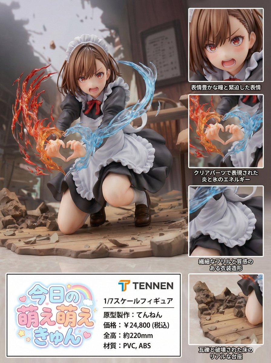 Photorealistic PVC Figure Product Introduction Layout AI image template preview