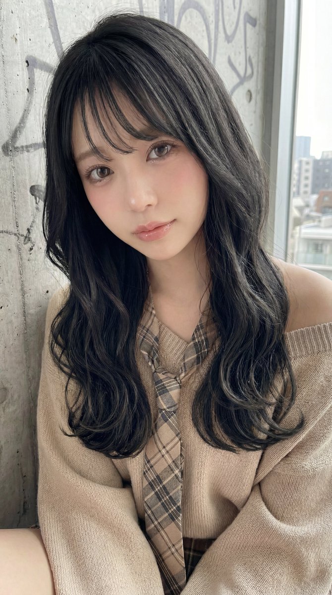 Image Editing: Change Hair Color to Black example 2