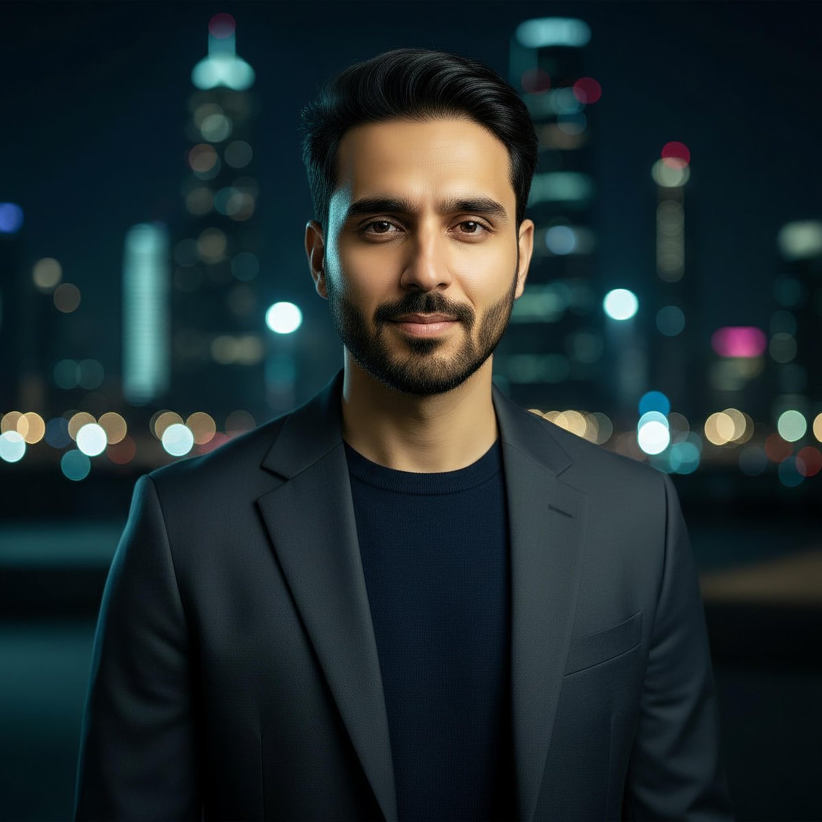16K Cinematic Night Portrait with Strict Identity Lock AI image template preview