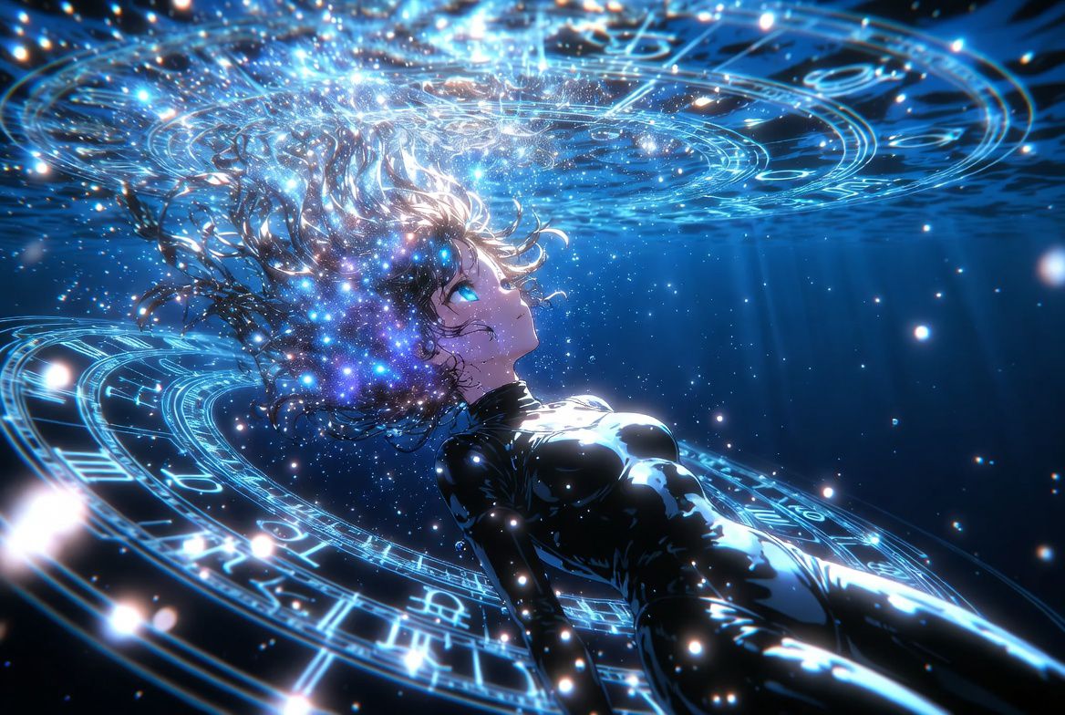 Anime Style AI Image Generation Prompt for Deep Sea Fantasy example 1