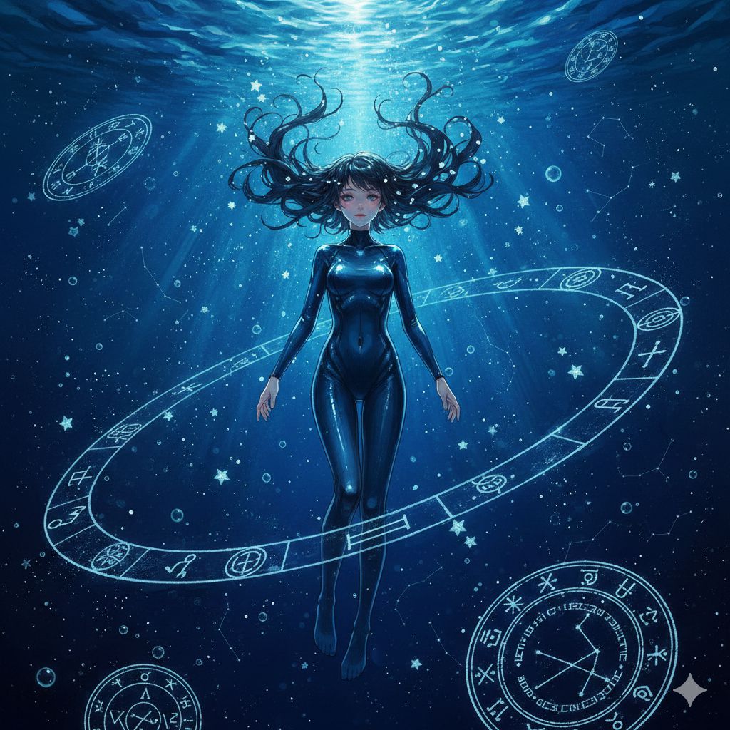 Anime Style AI Image Generation Prompt for Deep Sea Fantasy example 2