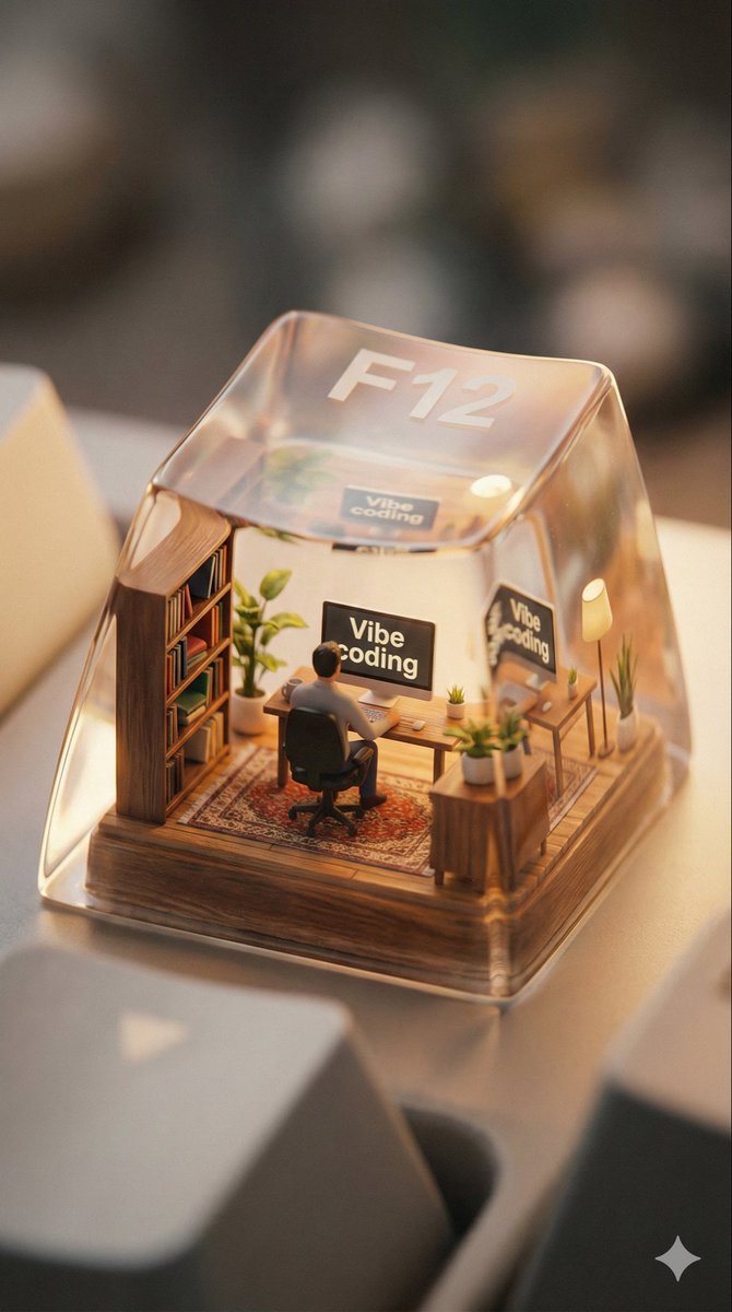 Miniature Scene Keycap Image Generation Prompt AI image template preview