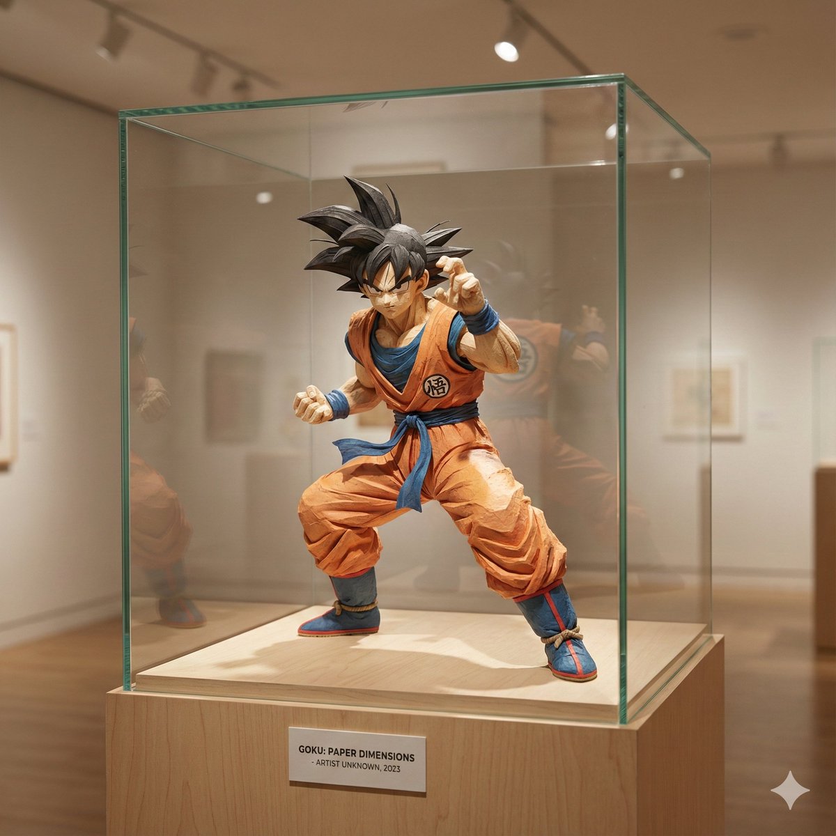 Cartoon Character Paper Sculpture Museum Display example 4