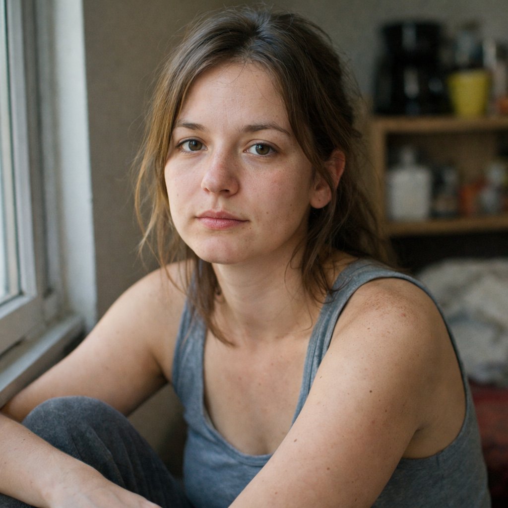 Realistic Candid Portrait Comparison Prompt AI image template preview