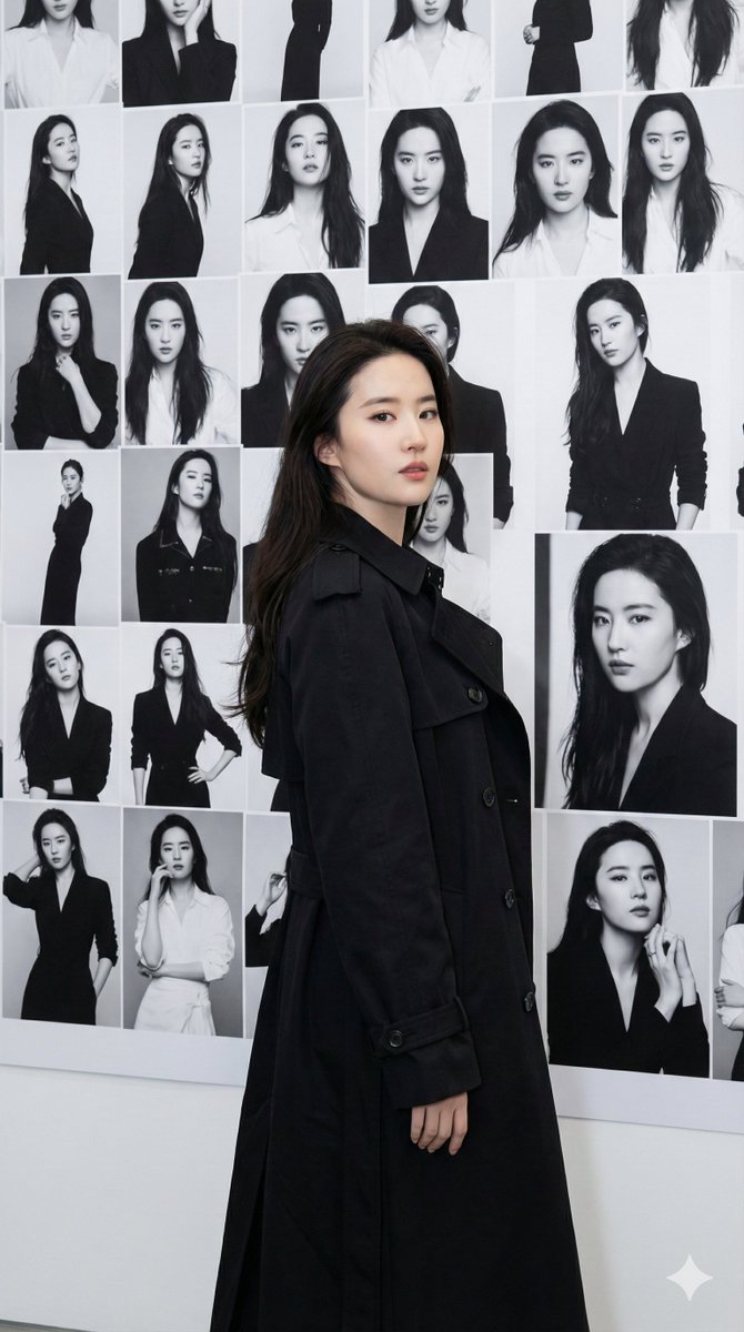 Gallery Wall Portrait with Identity Lock AI image template preview