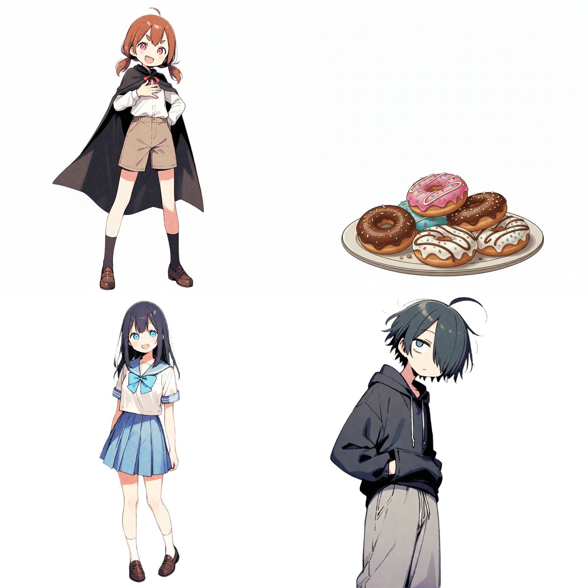 Character Relationship Chart Infographic AI image template preview