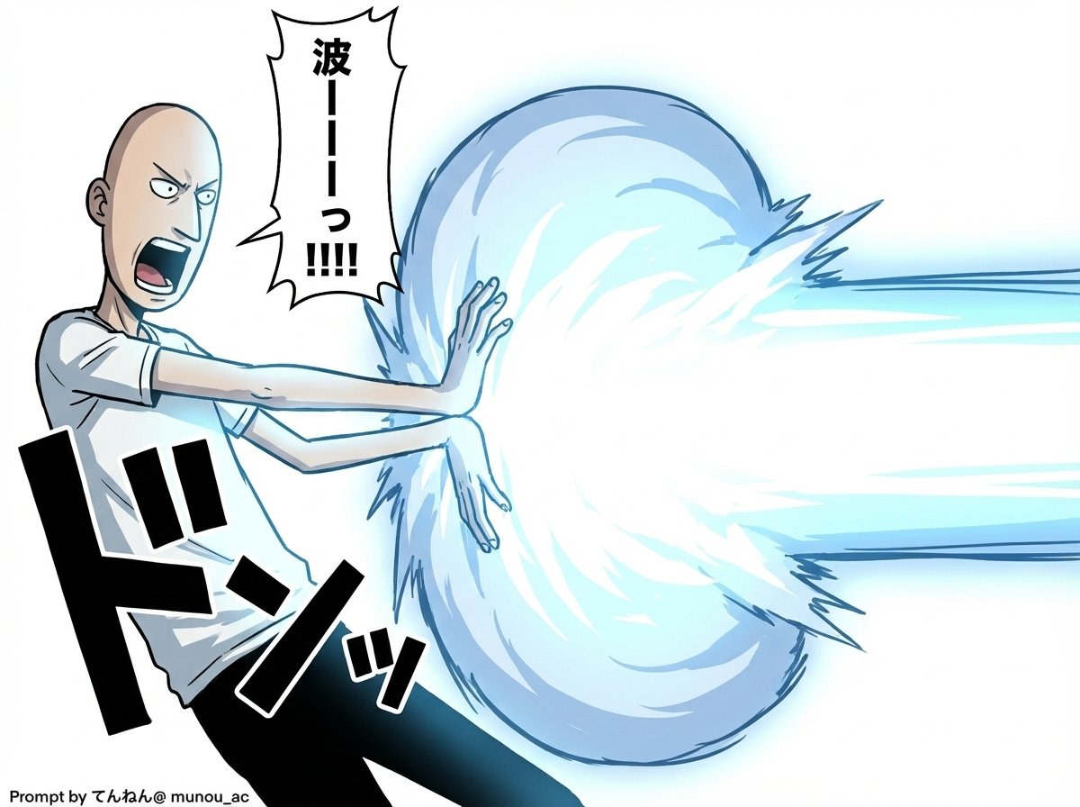 Kamehameha Attack Image Generation (Technical Prompt) AI image template preview