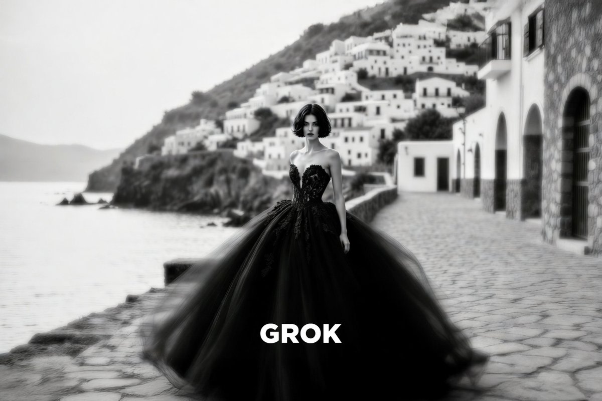 Paolo Roversi Style Black and White Fashion AI image template preview