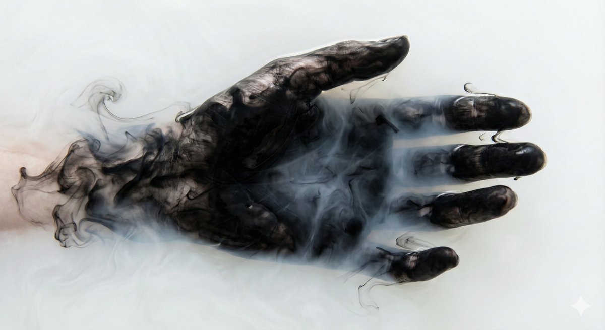 Abstract Subject Emerging from Ink and Water example 3