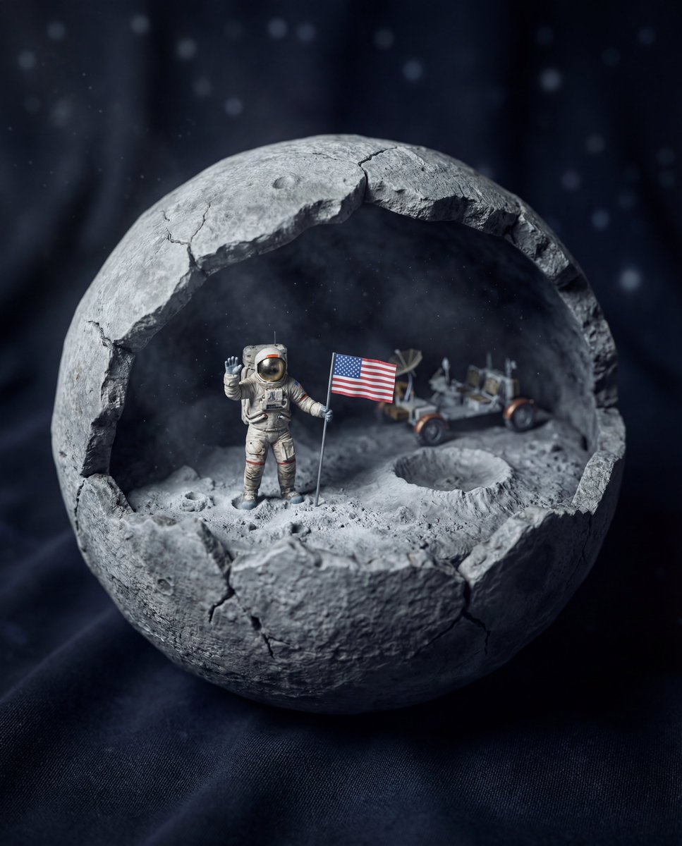 Miniature World Diorama Inside a Sphere example 3