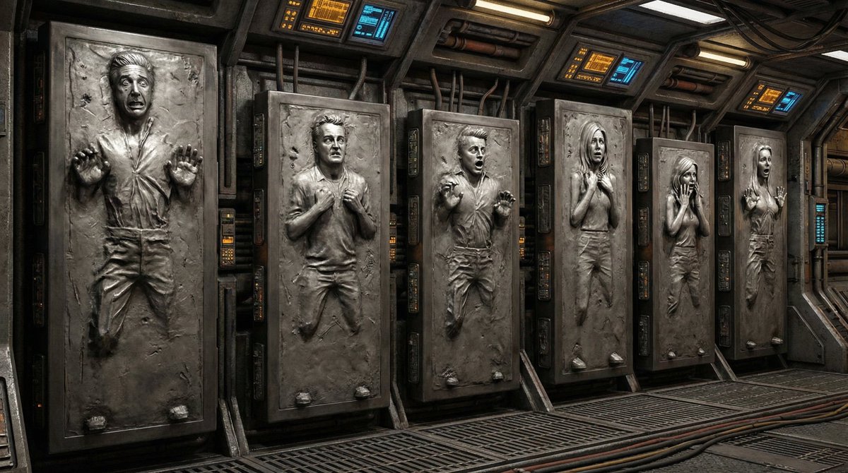 Image-to-Image 'Carbonite' Effect Prompt AI image template preview
