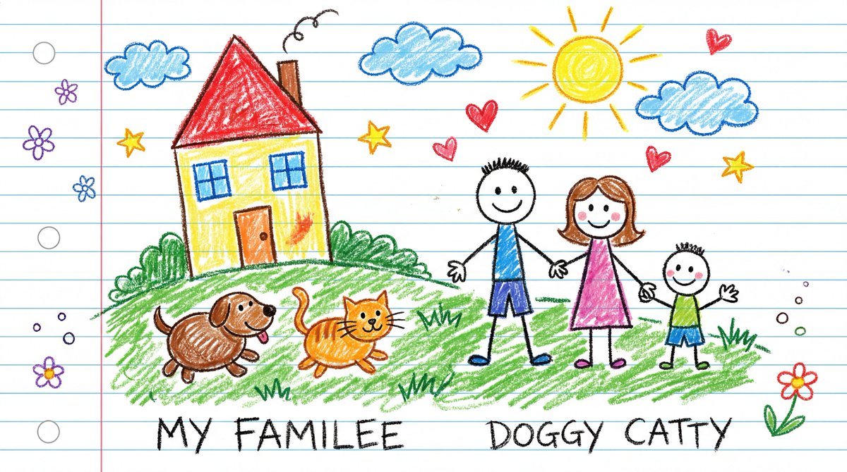 Child's Crayon Drawing Style Generator example 4