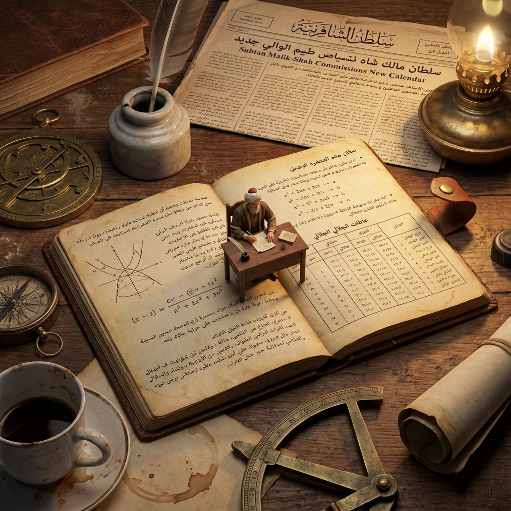 Macro Diorama of a Historical Scientist's Workspace AI image template preview