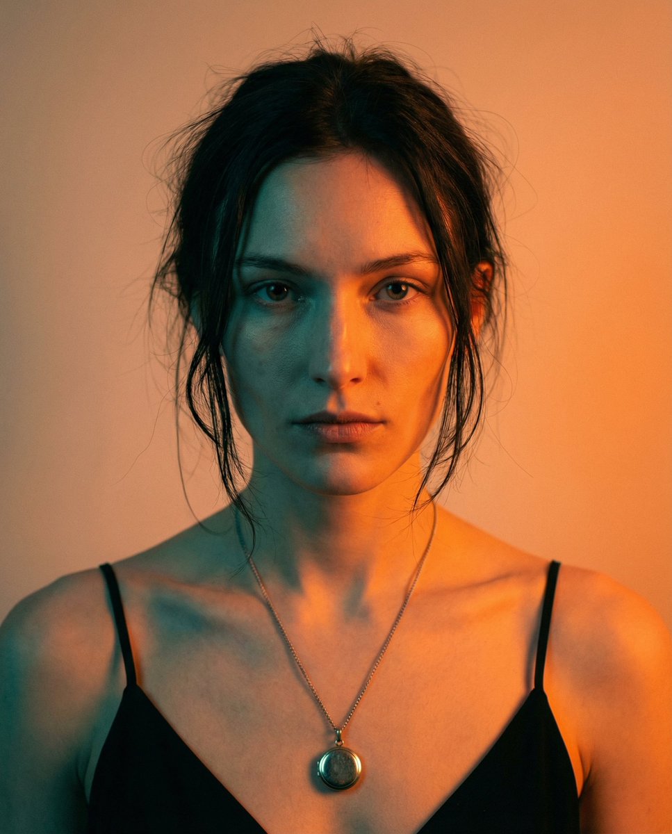 High-Contrast Cinematic Portrait Prompt AI image template preview