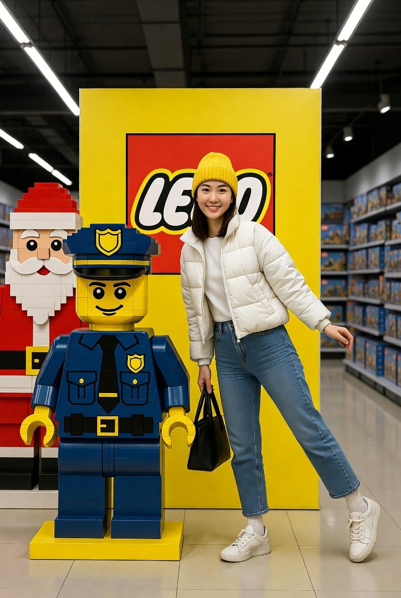 Lego Store Candid Lifestyle Photo Prompt example 2