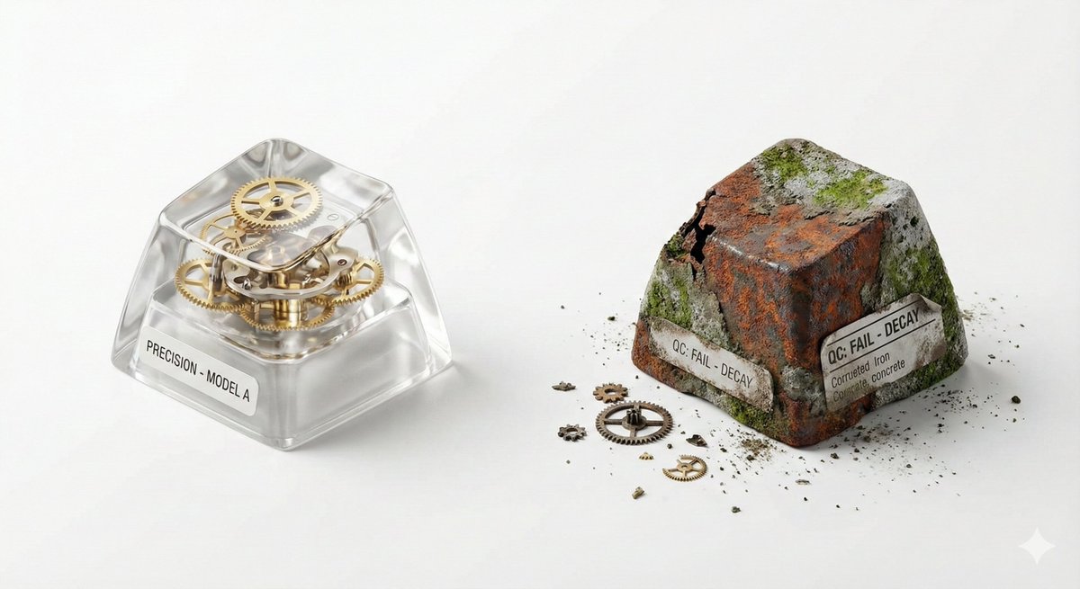 Visual Creator Mode Prompt for Product Photography (Precision vs. Decay) AI image template preview