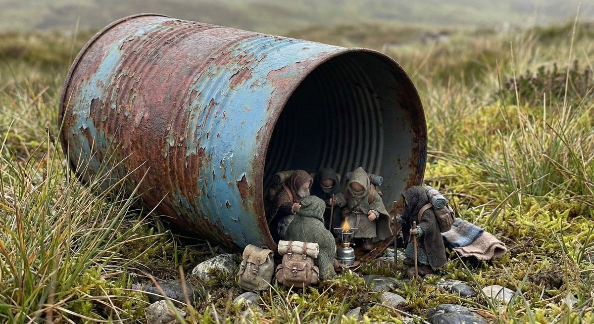 Object as Shelter: Naturalistic Storytelling AI image template preview