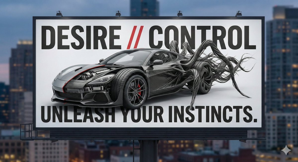 Advertising Visual Prompt: Sports Car Model Exploration AI image template preview