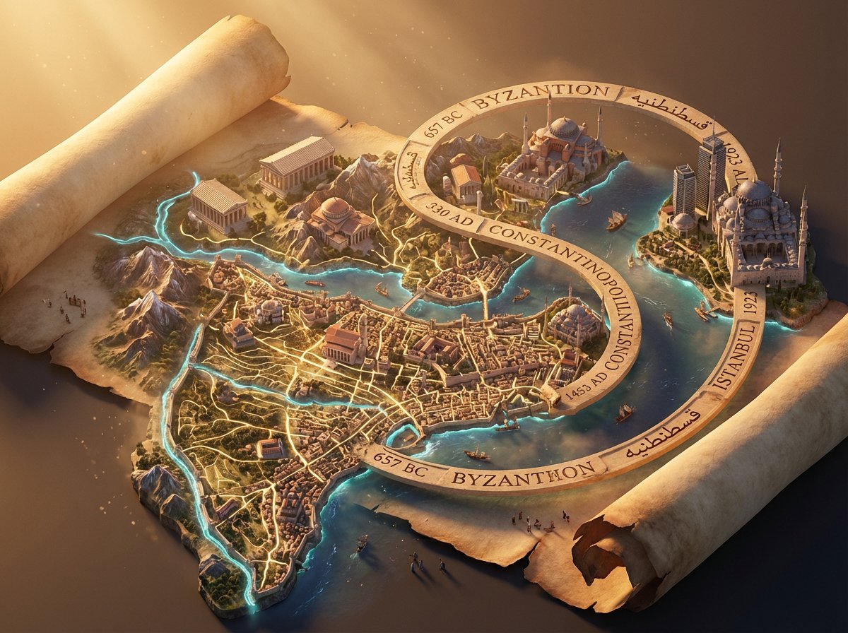 3D Isometric Atlas Scene in Firefly Style AI image template preview