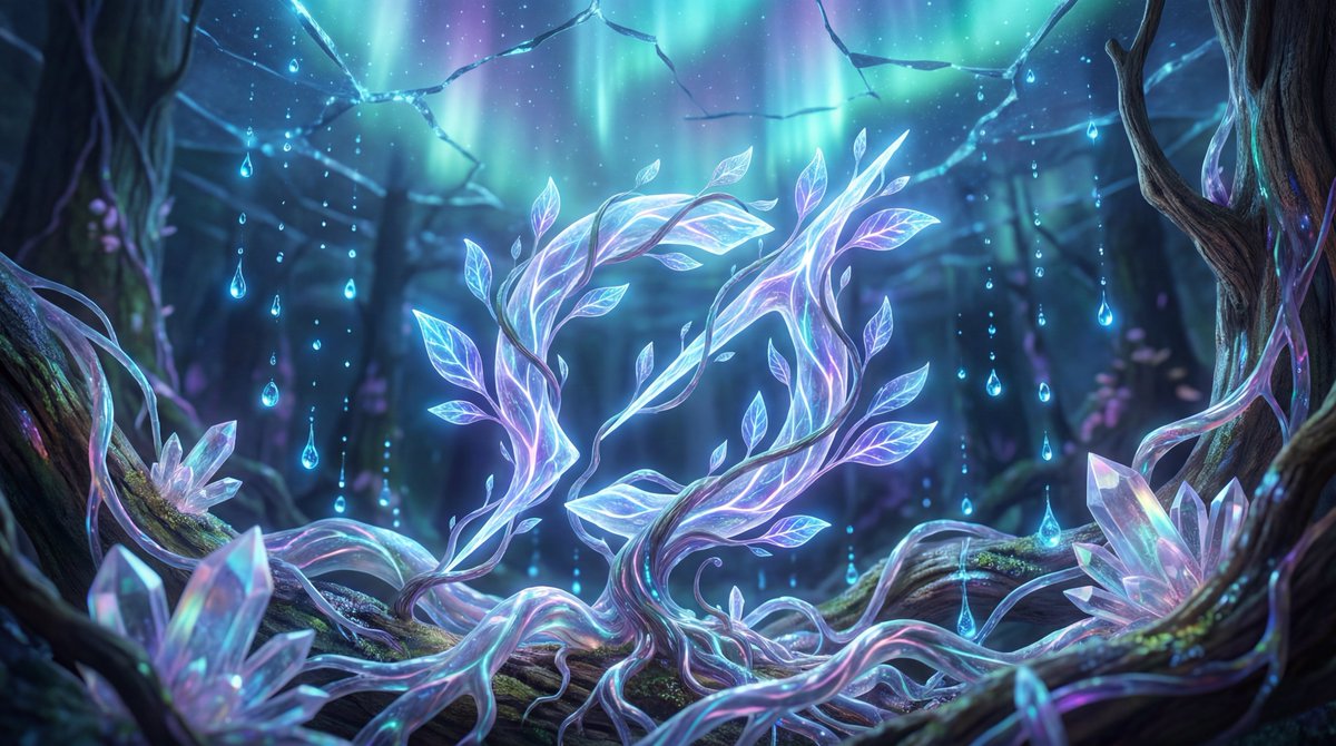 Surreal Bioluminescent Vine Fantasy example 3