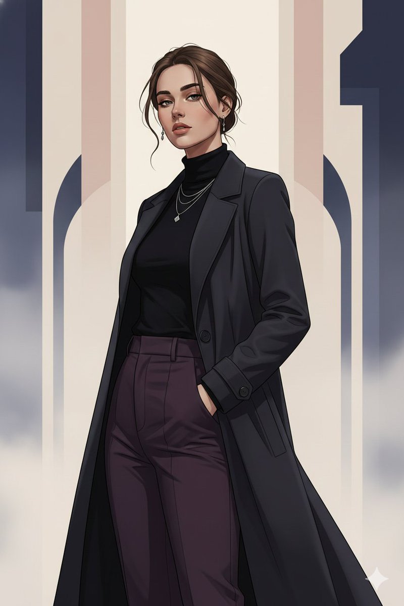 Gothic K-Drama Fusion Illustration with Identity Preservation AI image template preview