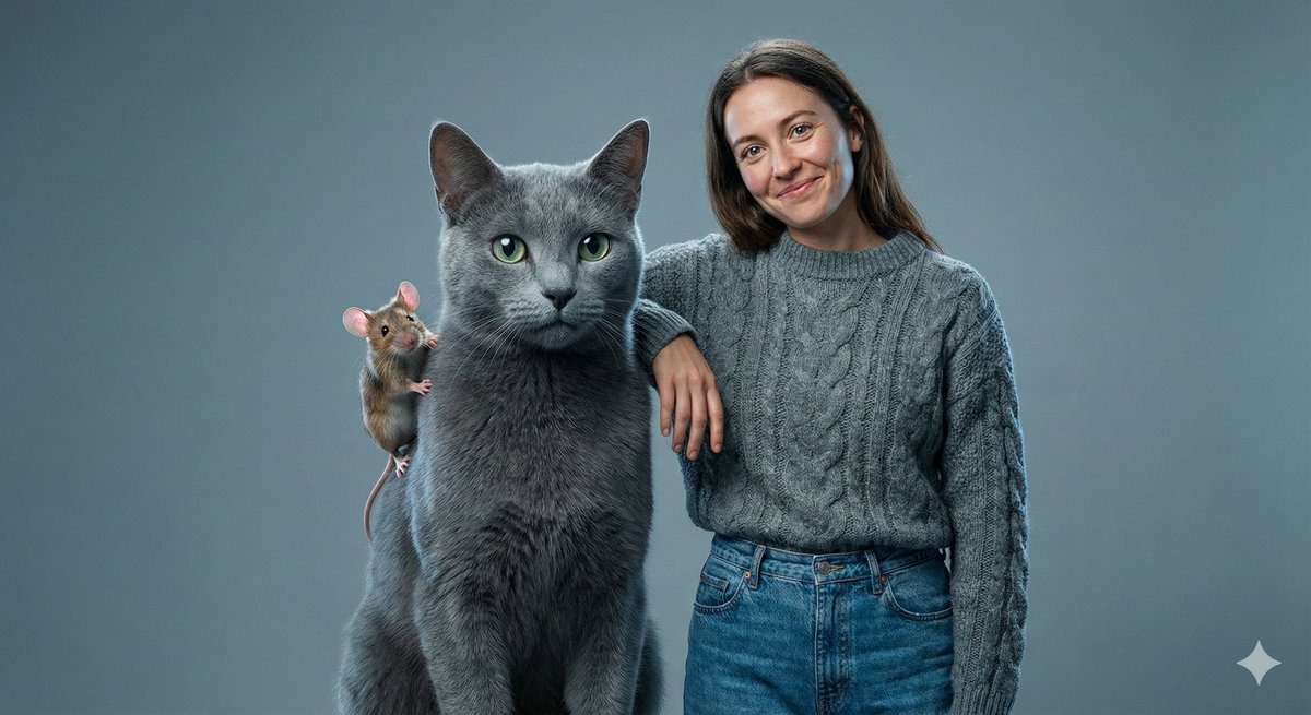 Editorial Studio Photography of Tom & Jerry with Human AI image template preview