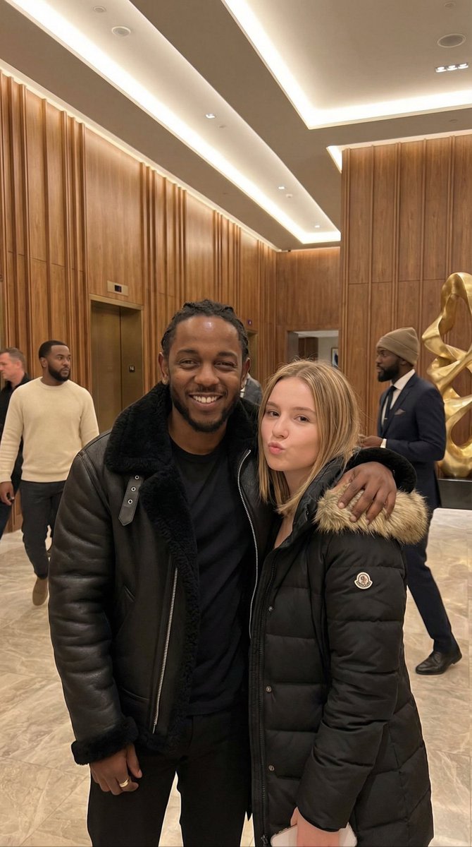 Candid Smartphone Photo of Kendrick Lamar in Hotel Lobby AI image template preview