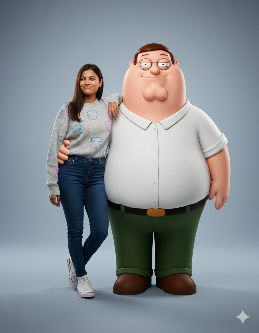 Hyper-realistic Portrait with Family Guy 3D Characters example 2