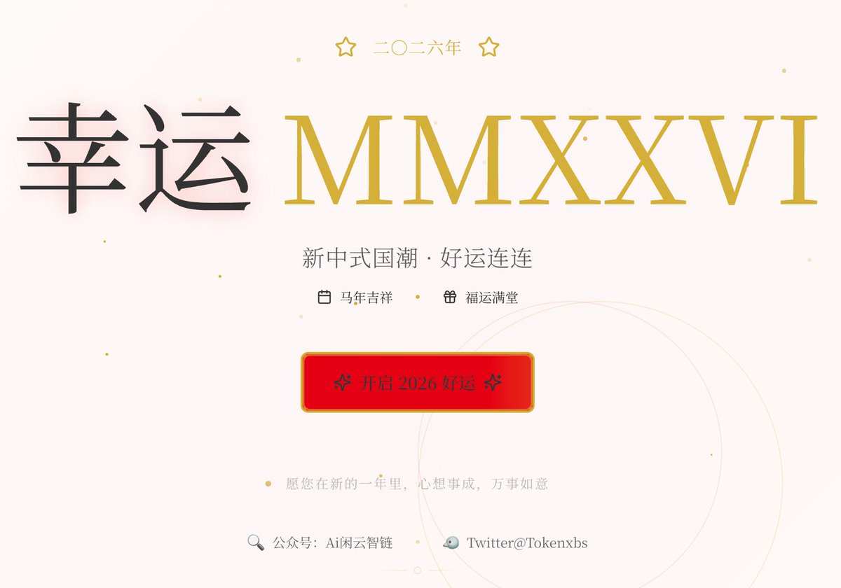 Gemini Prompt for Generating New Year's Blessing Website AI image template preview